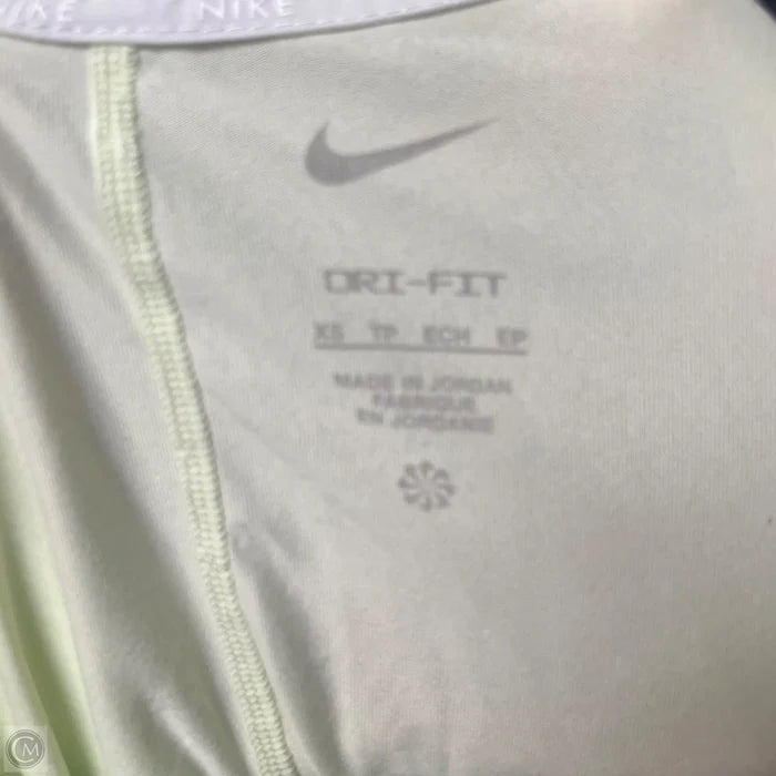 Athletic Top Long Sleeve Crewneck By Nike In Green, Size: Xs
