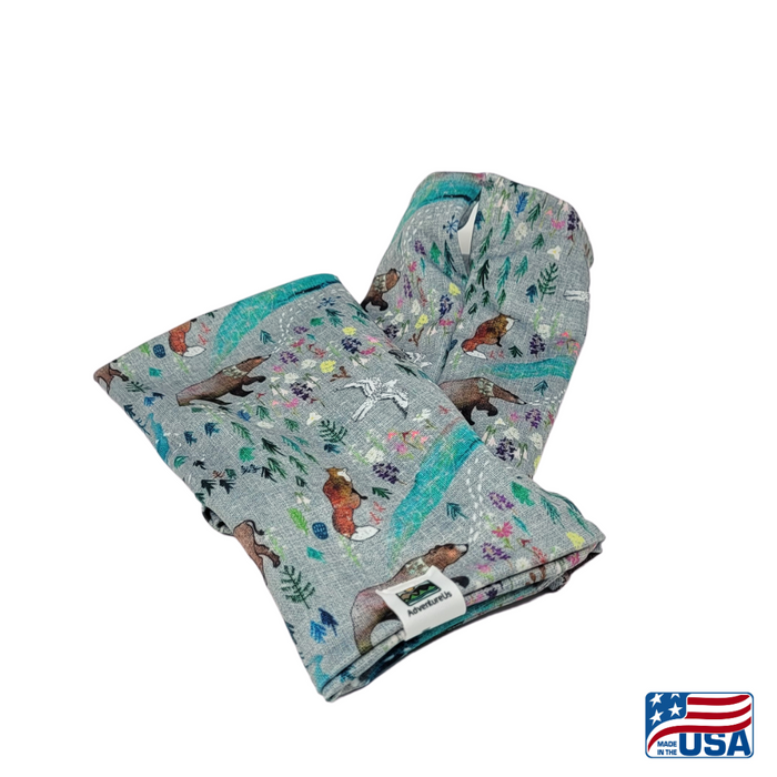 Snow Sleeves® Wrist Gaiters are a fun and functional wrist warmer that can be worn over or under jacket sleeves. These comfortable, unique wrist covers protect the gap between glove and jacket sleeves to keep the snow and cold out, so that you can focus on enjoying the outdoors. Snow Sleeves®  Wrist Gaiters and warmers invented and made in the USA by AdventureUs in Washburn Wisconsin.