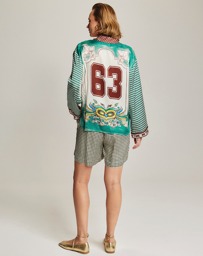Aurora Sporty Jade Oversized Shirt