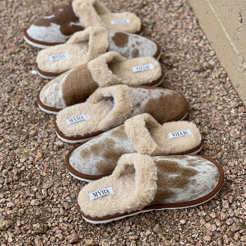 Authentic Cowhide Slippers - ChocolateChocolate6
