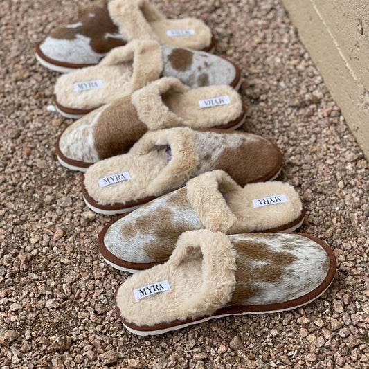 Authentic Cowhide Slippers - ChocolateChocolate6