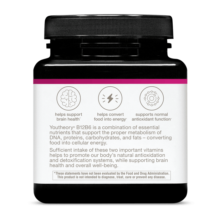 B12B6.92034 Youtheory B12B6 Capsule 60 Capsules Product Image - Left
