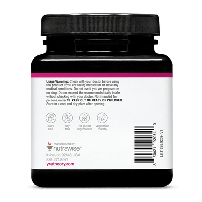 B12B6.92034 Youtheory B12B6 Capsule 60 Capsules Product Image - Back