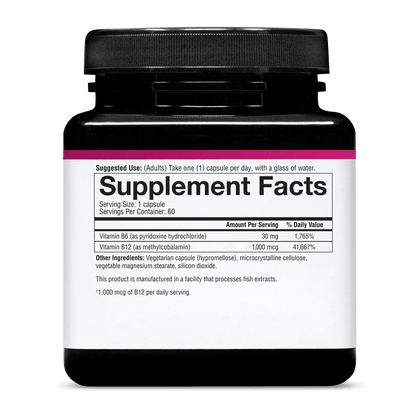 B12B6.92034 Youtheory B12B6 Capsule 60 Capsules Product Image - Right