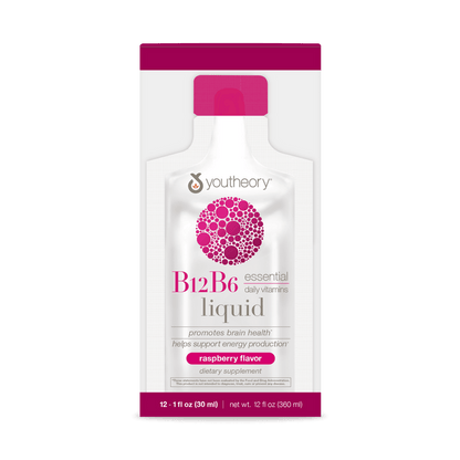 CTN.B12B6L.92028 Youtheory B12B6 Liquid Berry Flavor 12 ct Product Main Image