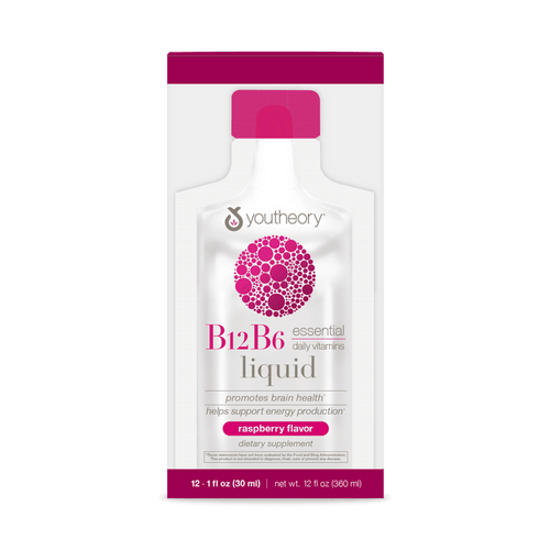 CTN.B12B6L.92028 Youtheory B12B6 Liquid Berry Flavor 12 ct Product Main Image