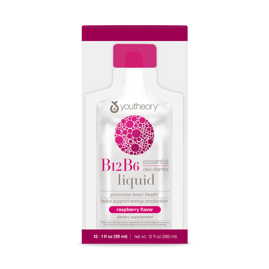 CTN.B12B6L.92028 Youtheory B12B6 Liquid Berry Flavor 12 ct Product Main Image