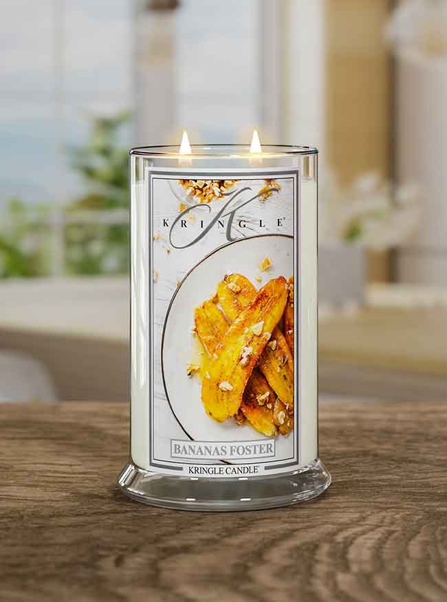 Bananas Foster  Scented Lit Large 2-Wick - Kringle Candle Company