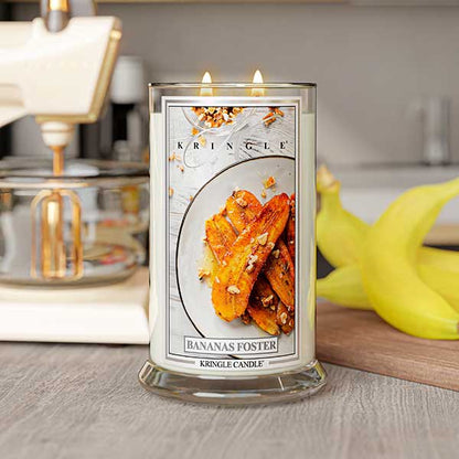 Bananas Foster  Scented Lit Large 2-Wick - Kringle Candle Company