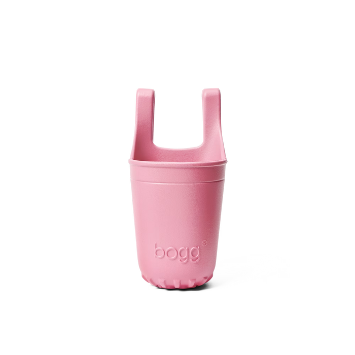 Pink bogg beverage holder on a white background