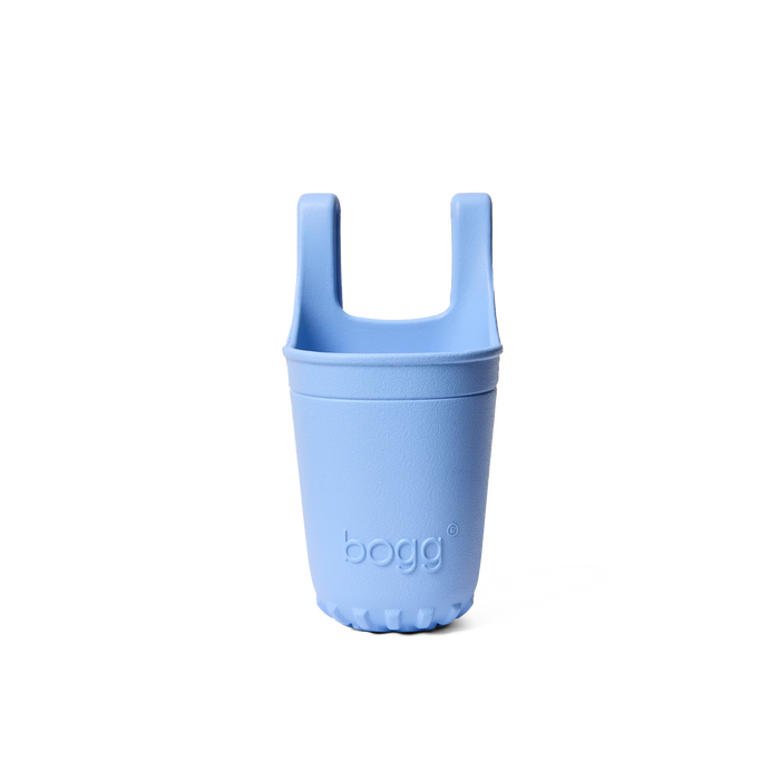 Purple bogg beverage holder on a white background