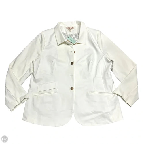 Blazer By Dolan Left Coast In Cream, Size: 2x