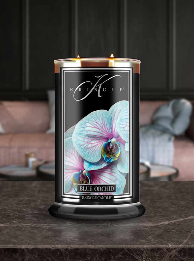 Blue Orchid Large 2-wick - Kringle Candle Company