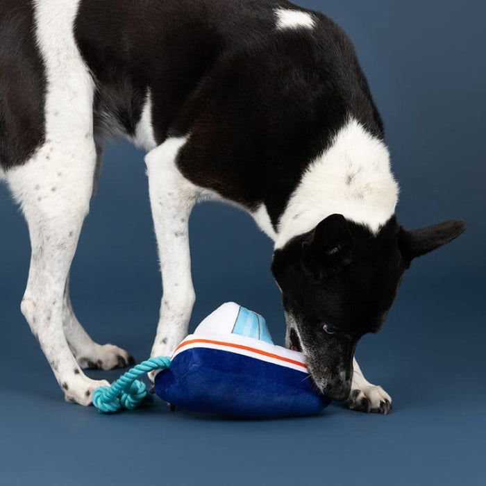 Petshop by Fringe Studio dog toys Boat Loads Of Fun Lake Life Rope Plush Squeaky Tuggable Dog Toy