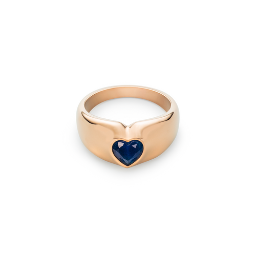 Bold Heart Ring Roségold