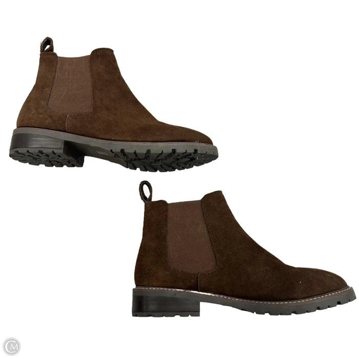Boots Ankle Heels By Steve Madden In Brown, Size: 8.5