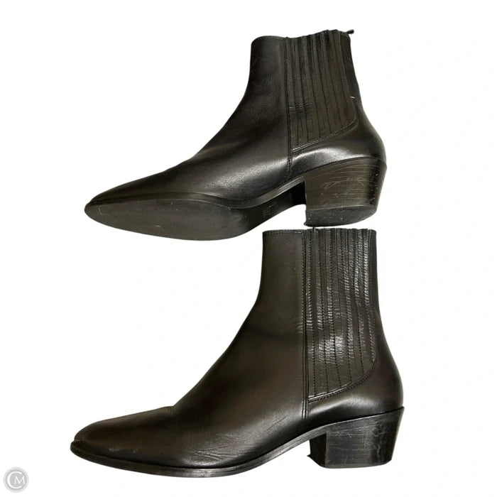 Boots Ankle Heels By Zara In Black, Size: 10.5