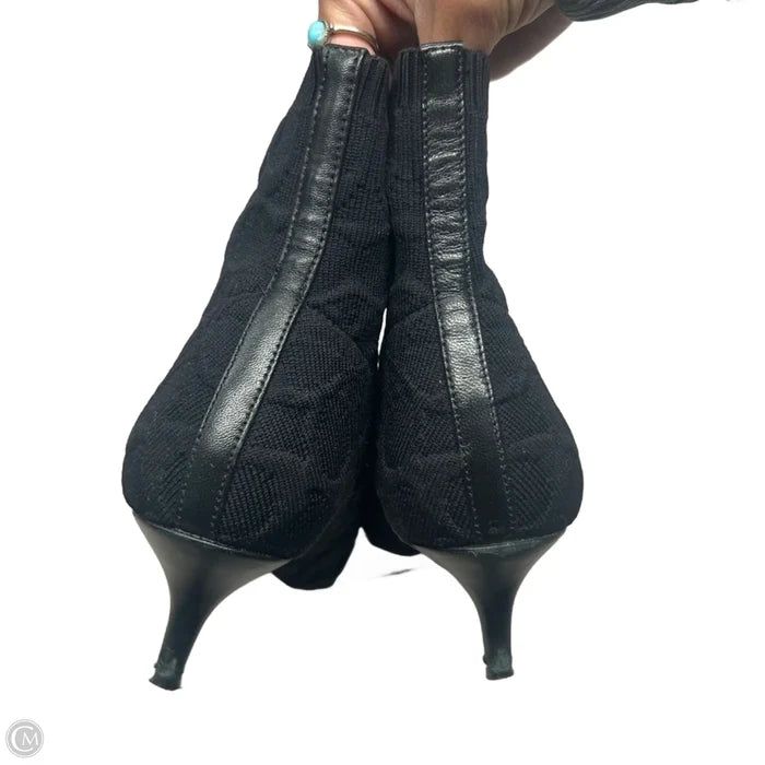 Boots Designer By Coach In Black, Size: 6.5