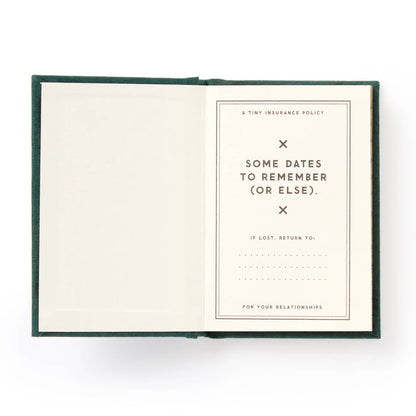 Open book with text on a white background