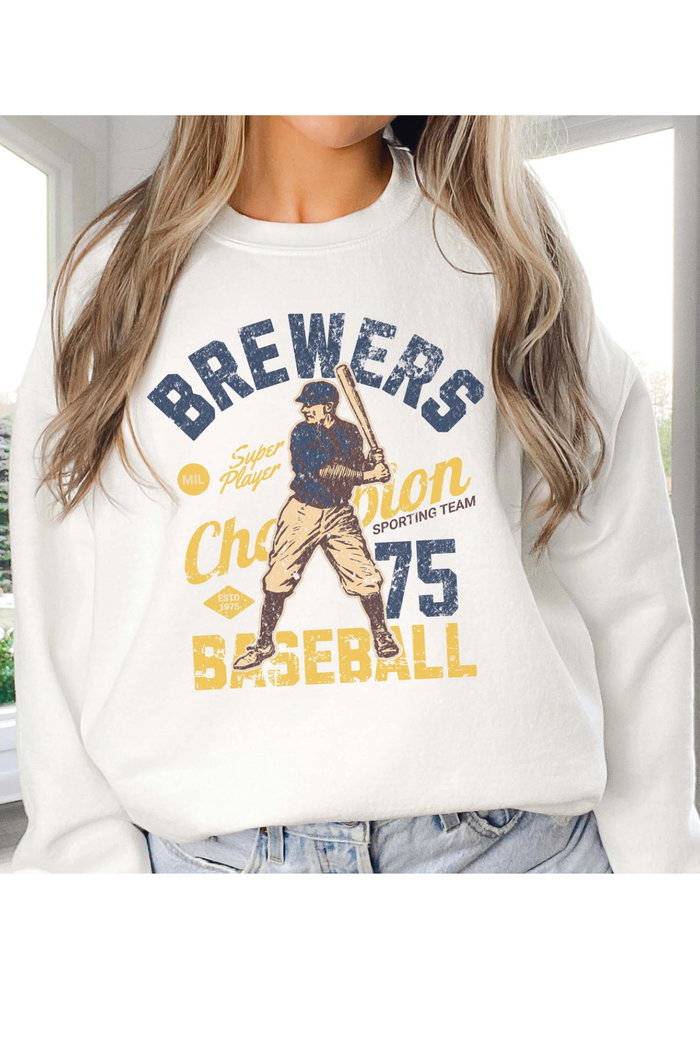 Brewers Vintage Baseball Sweatshirt
