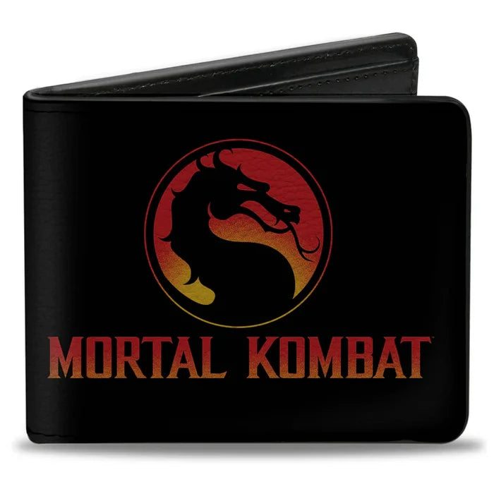 Buckle- Down Mortal Kombat - Dragon Logo Men's Bi-Fold Wallet