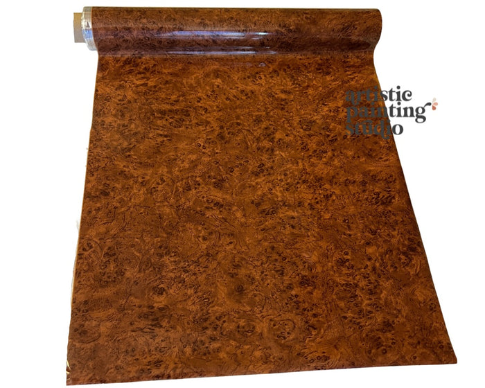 Burl wood metallic foil