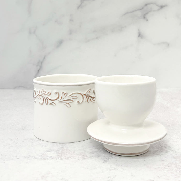 Butter Bell Antique White Linen