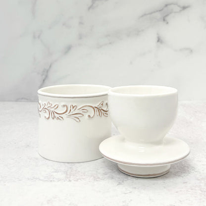 Butter Bell Antique White Linen