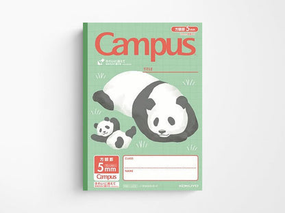 Campus B5 Grid Notebook Animal Patterns - 4 Pack