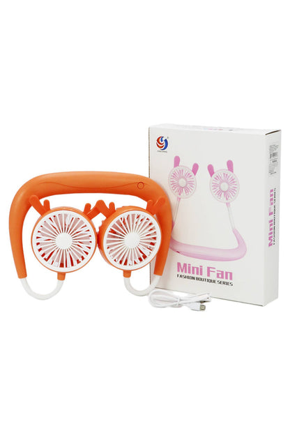 Cap Zone - Cat and Reindeer Ear Neckband Electrical 1pc Fan