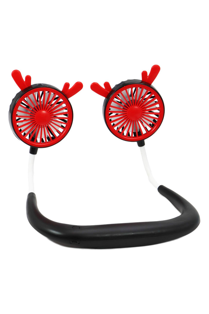 Cap Zone - Cat and Reindeer Ear Neckband Electrical 1pc Fan