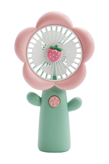 Cap Zone - Flower Petal Fruit Pastel Handheld Electric Fan