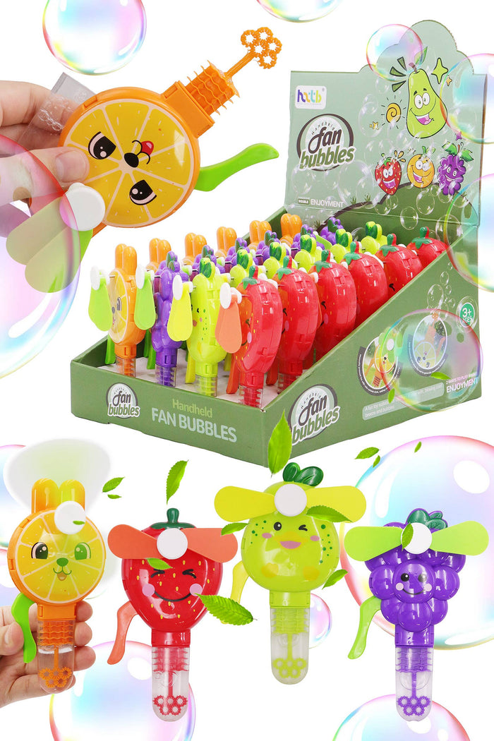 Cap Zone - Fruity Animals Bubble Wand 1Pc Manual Fan