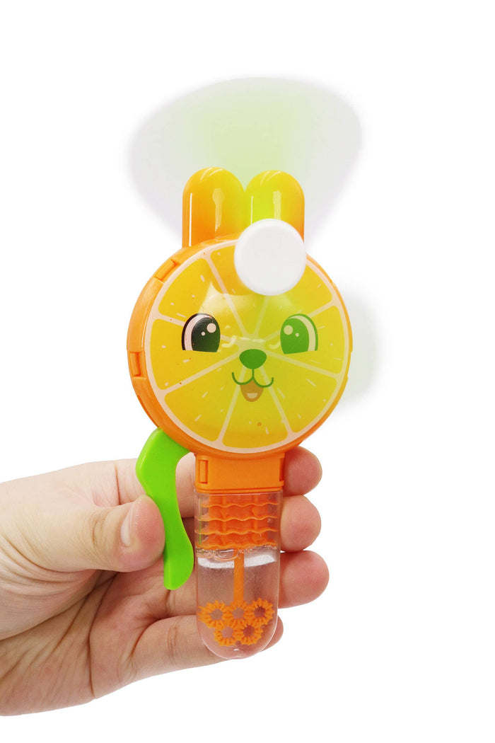 Cap Zone - Fruity Animals Bubble Wand 1Pc Manual Fan