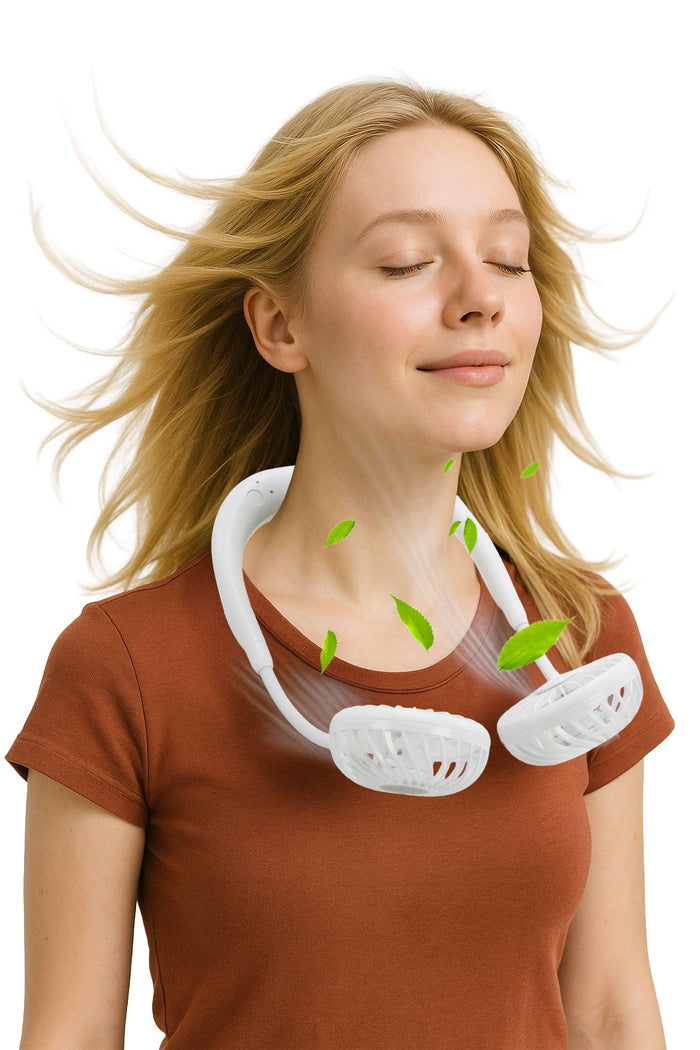 Cap Zone - Matte Aromatherapy Neckband Electrical 1pc Fan