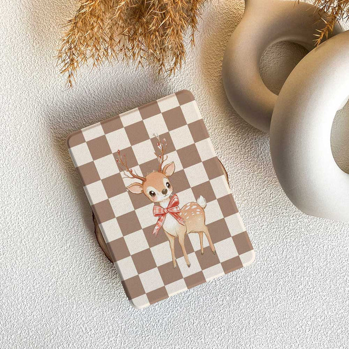 Cheerful Deer | Kindle Case - Brown