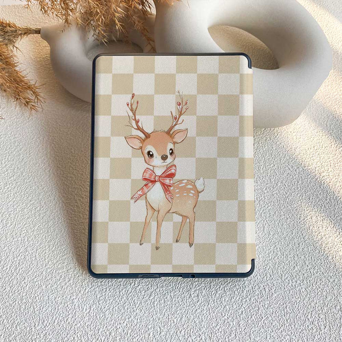 Cheerful Deer | Kindle Case - Khaki