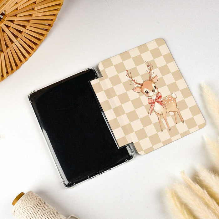 Cheerful Deer | Kindle Case - Khaki