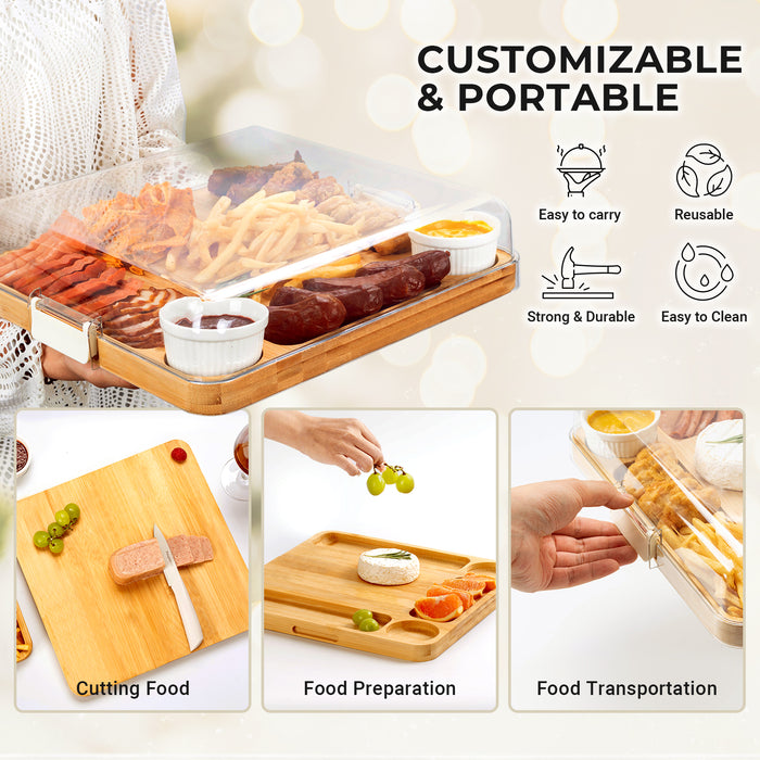 Cheese board with lid