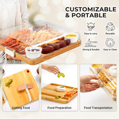 Cheese board with lid