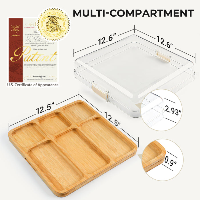 Cheese board with lid