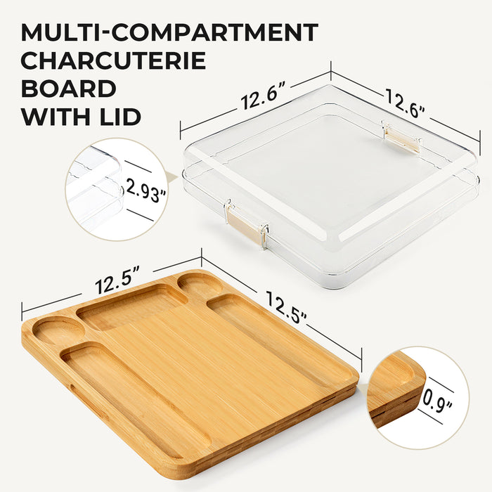 Cheese board with lid