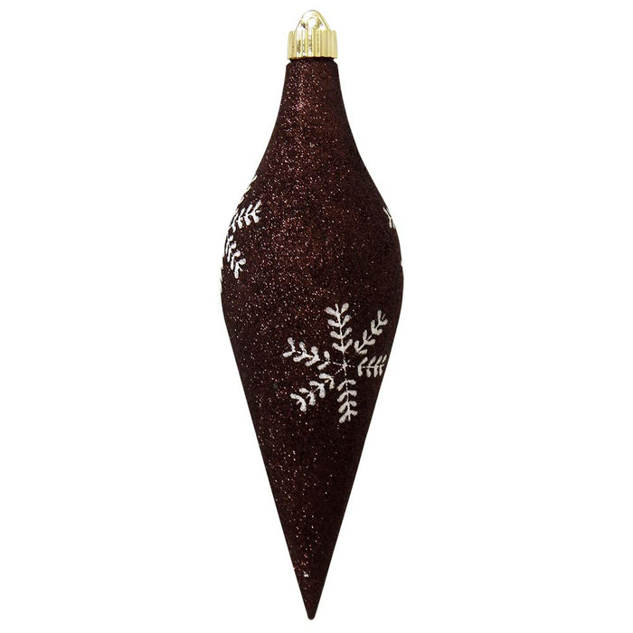 Brown Glitter with Snowflakes