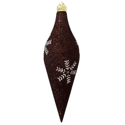 Brown Glitter with Snowflakes