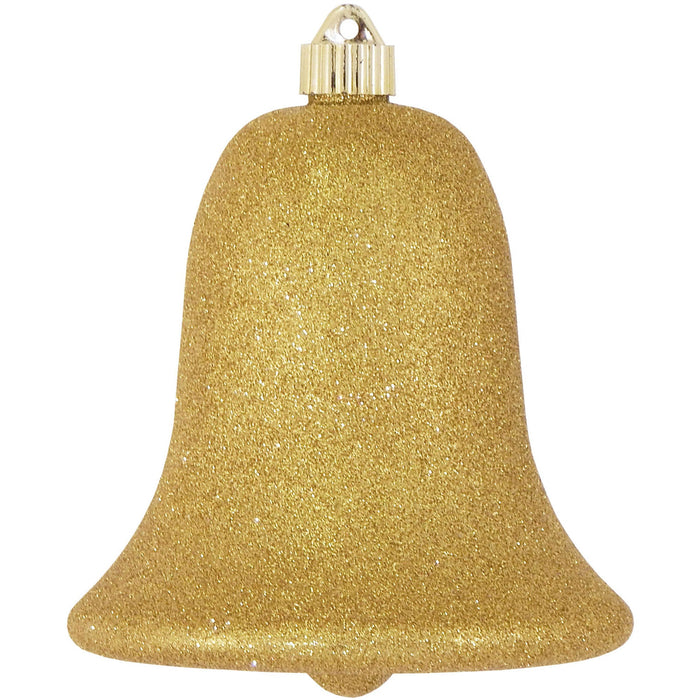 Christmas By Krebs 7" (180mm) Ornament, Commercial Grade Indoor Outdoor Shatterproof Plastic Water Resistant Bell Ornament