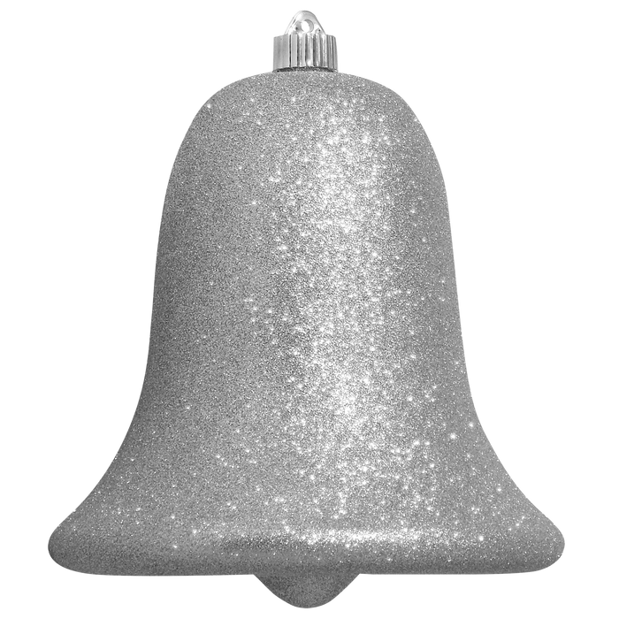 Christmas By Krebs 7" (180mm) Ornament, Commercial Grade Indoor Outdoor Shatterproof Plastic Water Resistant Bell Ornament