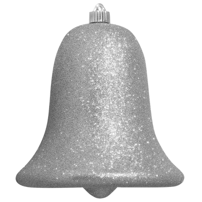 Christmas By Krebs 7" (180mm) Ornament, Commercial Grade Indoor Outdoor Shatterproof Plastic Water Resistant Bell Ornament