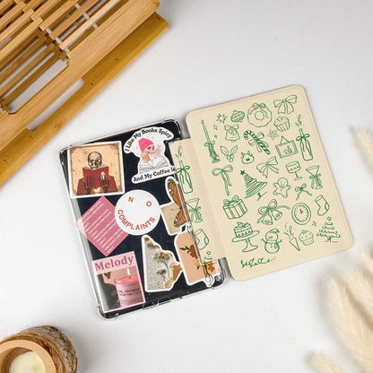 Christmas Doodle | Kindle Case - Green