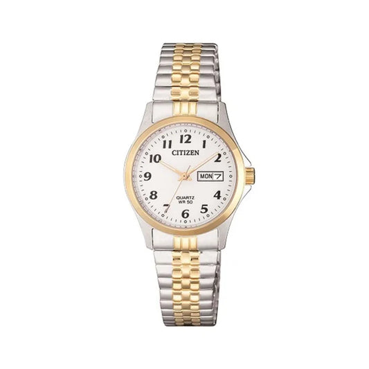 Citizen Quartz Women's Watch, Stainless Steel, Classic, Two-Tone (93539)