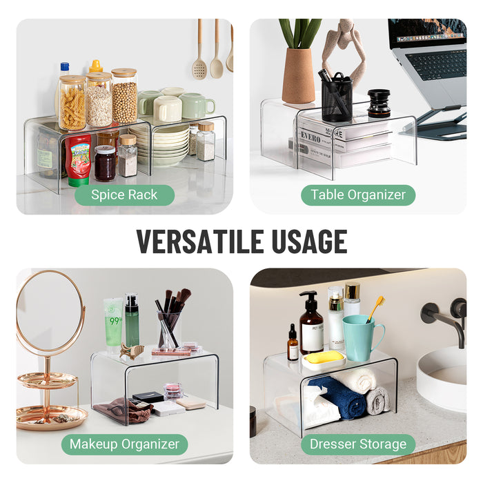 Clear Spice Rack Shelves